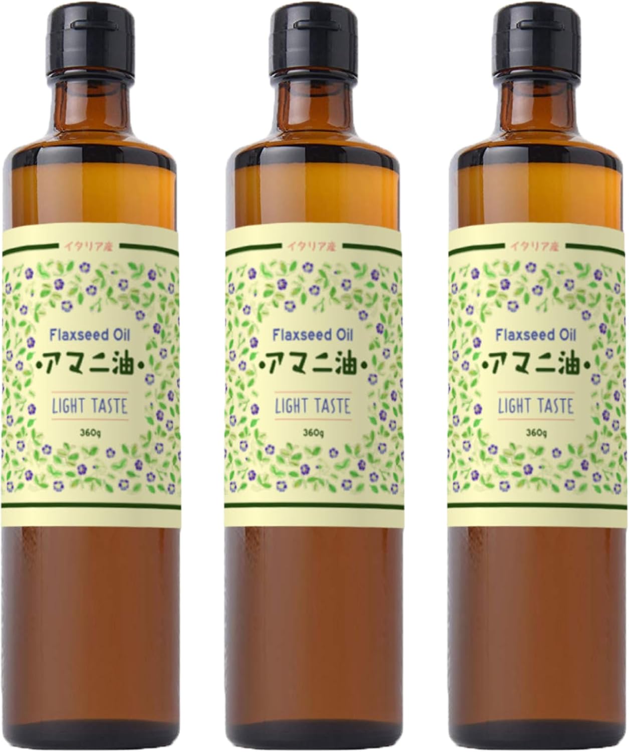 フラット・クラフト アマニ油 亜麻仁油 360g【大容量】 オメガ3 α - リノレン酸 イタリア産 低温圧搾 コ... 2