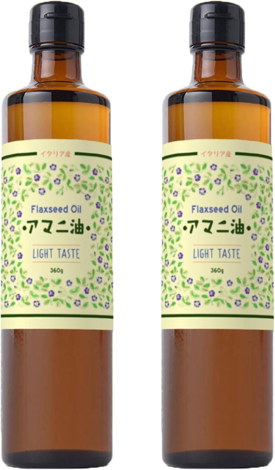 フラット・クラフト アマニ油 亜麻仁油 360g【大容量】 オメガ3 α - リノレン酸 イタリア産 低温圧搾 コ... 3