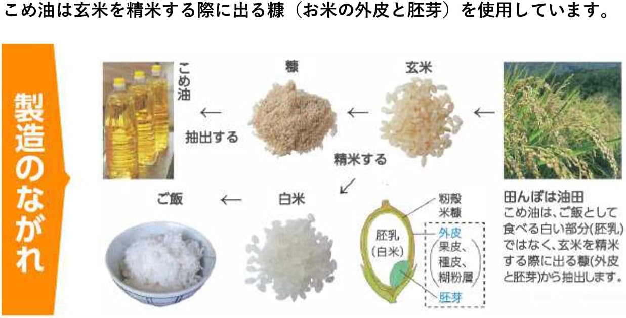 ホクレン 北海道こめ油 600g 米油 100% 6