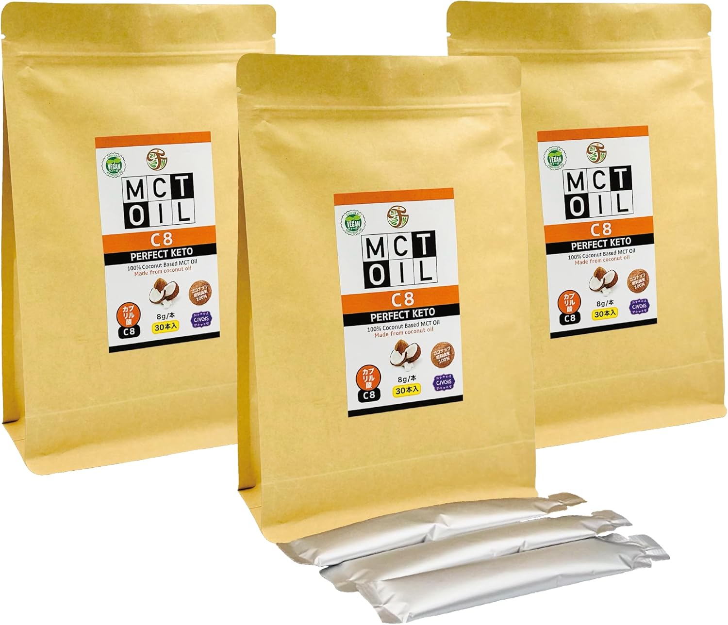 C8 MCTオイル 500ml （原材料ココナッツ由来100％ 無添加 カプリル酸 C8 中鎖脂肪酸オイル） ワン... 6