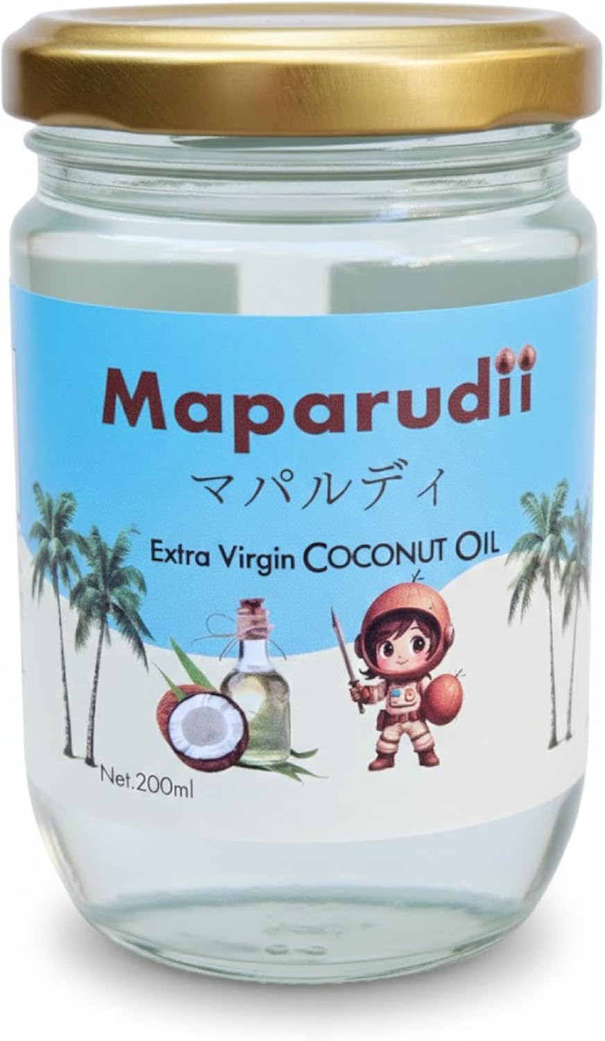 有機JASエクストラバージンココナッツオイル (200ml瓶) オーガニック 天然MCTオイル 66%含有 無化学... 200ml