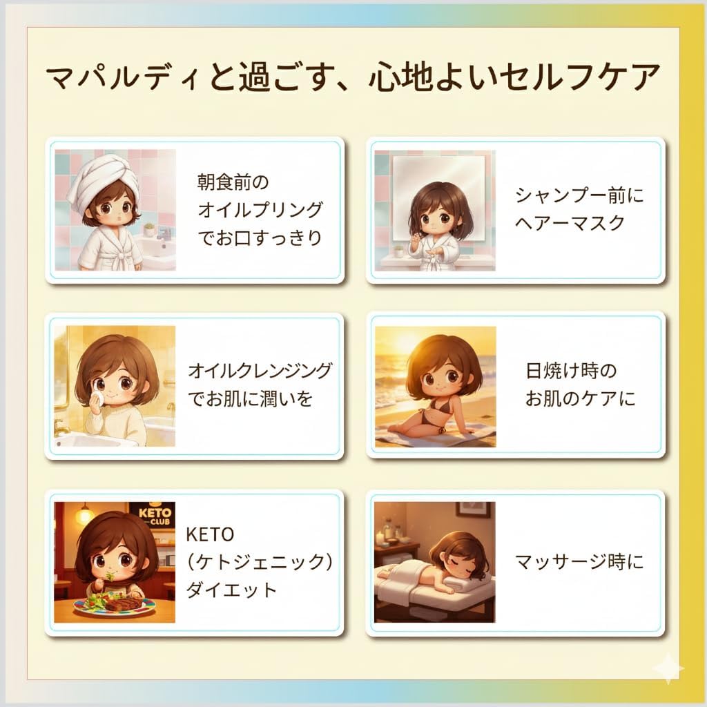 有機JASエクストラバージンココナッツオイル (200ml瓶) オーガニック 天然MCTオイル 66%含有 無化学... 6