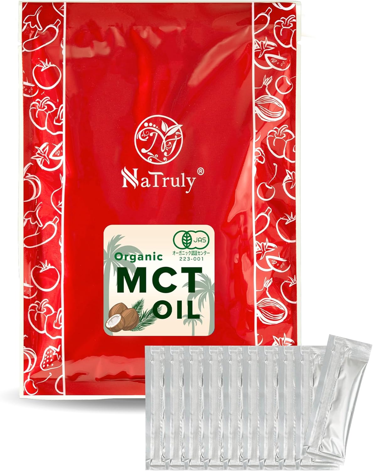 NaTruly（ナトゥリー） オーガニック MCTオイル 中鎖脂肪酸100％ 450g ガラス瓶 有機ココナッツ由... 2